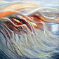 'ŻYWIOŁY - WODA' - 100x100cm, akryl na płótnie