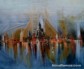 'Drabiną do nieba' 90x90cm, akryl na płótnie
