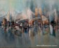 'Impresja urbanistyczna  2' 120x80cm, akryl na płótnie